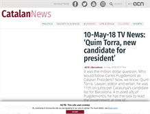 Tablet Screenshot of catalannews.com